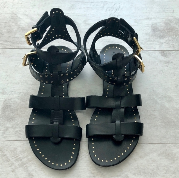 BARBARA BARBIERI Black Gold Gladiator Sandal 6 - Picture 2 of 4